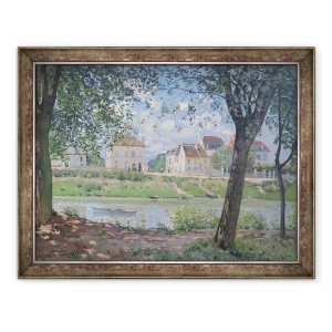 Tablou inramat - Alfred Sisley - Villeneuve-la-Garenne, 70 x 90 cm