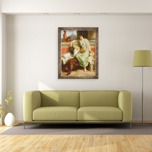 Tablou inramat - Alfred W. Elmore - Pompei, A.D. 79, 60 x 80 cm - Img 2