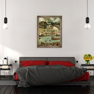 Tablou inramat - Alonso Sanchez Coello - Portul Sevilla, 70 x 90 cm - Img 3