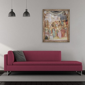Tablou inramat - Altichiero da Zevio - The Crucifixion, 50 x 60 cm - Img 2