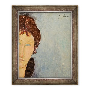 Tablou inramat - Amedeo Modigliani - Femeie cu ochi albastri, 70 x 85 cm