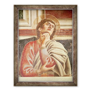 Tablou inramat - Andrea del Castagno - Cina cea de Taina, detaliu al Sfantului Toma, 70 x 90 cm