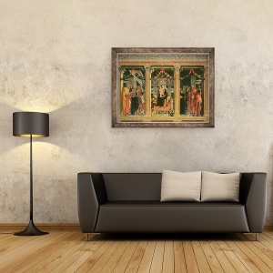 Tablou inramat - Andrea Mantegna - Altarul Sfantului Zeno din Verona, 60 x 80 cm - Img 2