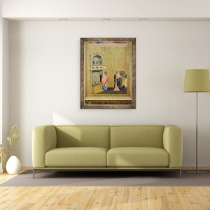 Tablou inramat - Andrea Orcagna di Cione - Chemarea Sfantului Matei, din Altarul Sfantului Matei si Scenele din viata sa, 60 x 80 cm - Img 2