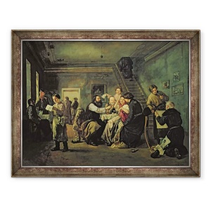 Tablou inramat - Andrei Andreevich Popov - O casa de mancare, 70 x 90 cm