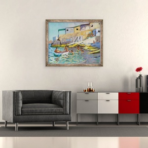 Tablou inramat - Andrew Macara - Barca cu vasle, Valetta, Malta, 2015, 50 x 60 cm - Img 2