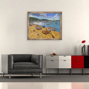 Tablou inramat - Andrew Macara - Castel de nisip mare, Teignmouth,2013, 50 x 60 cm - Img 2