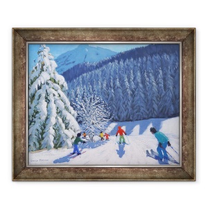 Tablou inramat - Andrew Macara - Copaci acoperiti de zapada, La Clusaz, Franta, 2015, 50 x 60 cm