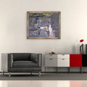 Tablou inramat - Andrew Macara - Fan Seller, Malindi, Kenya, 50 x 60 cm - Img 2
