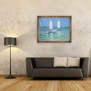 Tablou inramat - Andrew Macara - scoala de navigatie, 70 x 90 cm - Img 2