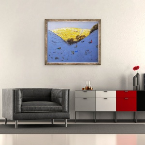 Tablou inramat - Andrew Macara - Soarele si zapada, 50 x 60 cm - Img 2