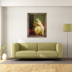 Tablou inramat - Angelica Kauffmann - O femeie turca, 60 x 80 cm - Img 2