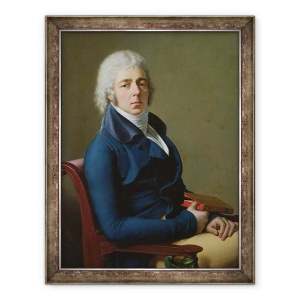 Tablou inramat - Anne Louis Girodet de Roucy-Trioson - Portretul Cetateanului Bourgeon b.1757 1800, 60 x 80 cm