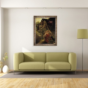 Tablou inramat - Anne Louis Girodet de Roucy-Trioson - Potopul, 60 x 80 cm - Img 2