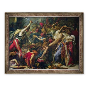 Tablou inramat - Anne Louis Girodet de Roucy-Trioson - Revolta de la Cairo, 21 octombrie 1798, 70 x 90 cm