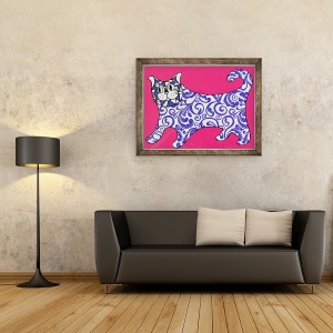 Tablou inramat - Anne Storno - Eu nu sunt un obiect decorativ, roz, 2015, 60 x 80 cm - Img 2
