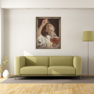 Tablou inramat - Annibale Carracci - Baut baiat, 70 x 90 cm - Img 2