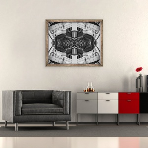 Tablou inramat - Ant Smith - Escher Stairwell, 50 x 60 cm - Img 2