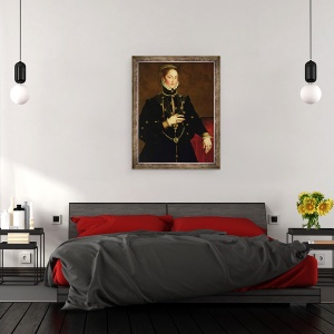 Tablou inramat - Anthonis van Dashorst Mor - Marchiza de Las Navas, 70 x 90 cm - Img 3