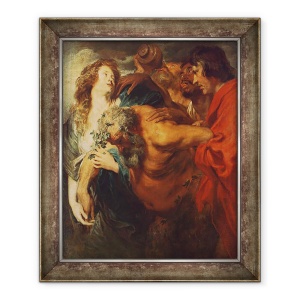 Tablou inramat - Anthony van Dyck - Drunken Silenus, 50 x 60 cm