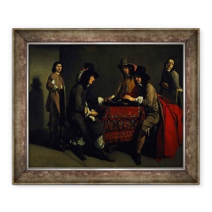 Tablou inramat - Antoine and Louis Le Nain - Jucatorii de Table, 70 x 85 cm