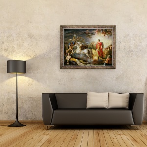 Tablou inramat - Antoine Francois Callet - Alegorie de predare de Ulm, 60 x 80 cm - Img 2