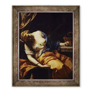 Tablou inramat - Antoine Rivalz - Moartea lui Cleopatra, 50 x 60 cm