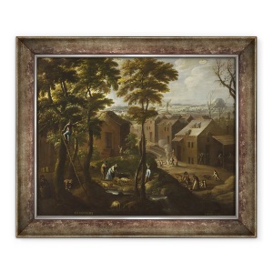 Tablou inramat - Antonio de Espinosa - Noiembrie si decembrie din Los doce meses del año Cele douasprezece luni ale anului, 70 x 85 cm