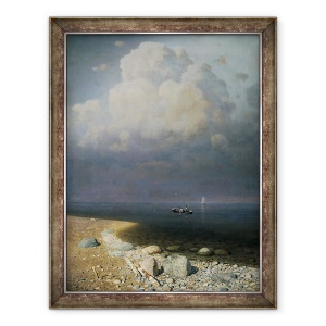 Tablou inramat - Arkip Ivanovic Kuindzi - Lacul Ladoga, 70 x 90 cm