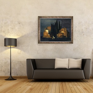 Tablou inramat - Arnold Bocklin - Insula Mortilor, 60 x 80 cm - Img 2