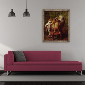 Tablou inramat - Arthur Boyd Houghton - Bunicul lui Jack-in-the-Box, 50 x 60 cm - Img 2
