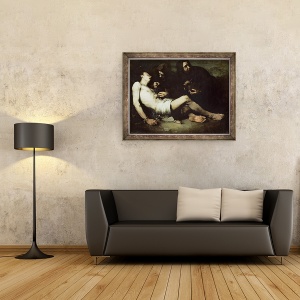 Tablou inramat - Auguste Theodule Ribot - Sfantul Sebastian, 70 x 90 cm - Img 2