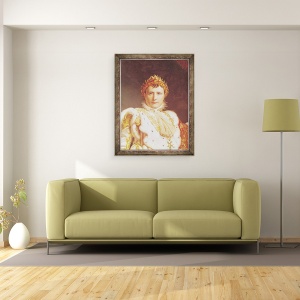 Tablou inramat - Baron Gerard, Francois Pascal Simon - Napoleon I 1769-1821 in robe de incoronare, 60 x 80 cm - Img 2