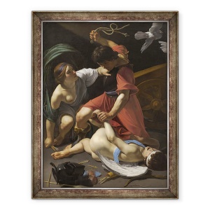 Tablou inramat - Bartolomeo Manfredi - Cupidon pedepsit, 60 x 80 cm