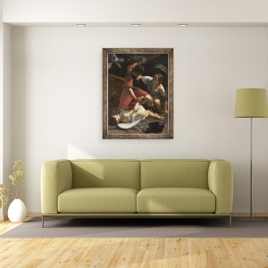 Tablou inramat - Bartolomeo Manfredi - Cupidon pedepsit, 60 x 80 cm - Img 2