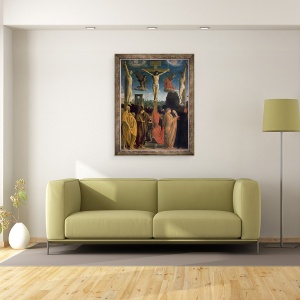 Tablou inramat - Bartolomeo Suardi Bramantino - The Crucifixion, 60 x 80 cm - Img 2