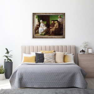 Tablou inramat - Benjamin West - Familia artistului, 70 x 90 cm - Img 3