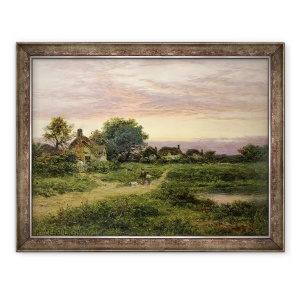 Tablou inramat - Benjamin Williams Leader - Cabane in Worcestershire, 70 x 90 cm