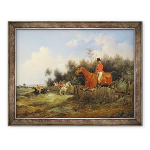 Tablou inramat - Bernard Edouard Swebach - Scene vanatoare, 70 x 90 cm