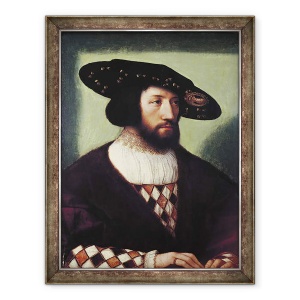 Tablou inramat - Bernard van Orley - Portret De Kristian II 1481-1559, 70 x 90 cm