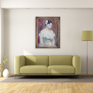 Tablou inramat - Berthe Morisot - O fata tanara, 60 x 80 cm - Img 2