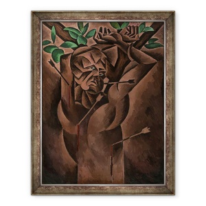 Tablou inramat - Bohumil Kubista - St. Sebastian, 60 x 80 cm