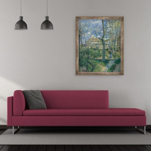 Tablou inramat - Camille Pissarro - Calea spre Les Pouilleux, Pontoise, 50 x 60 cm - Img 2