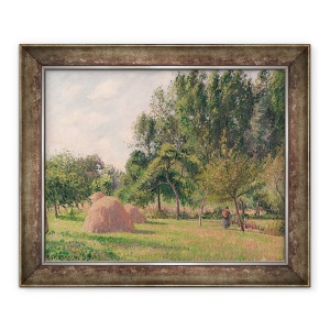 Tablou inramat - Camille Pissarro - Capite de fan, Dimineata, Éragny, 70 x 85 cm