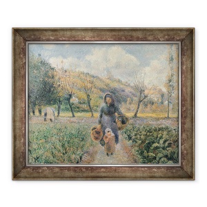 Tablou inramat - Camille Pissarro - in gradina, 50 x 60 cm
