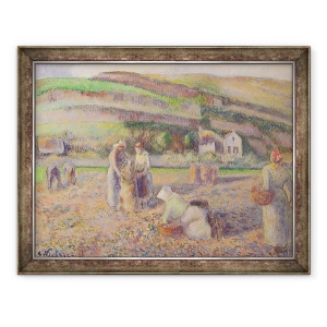 Tablou inramat - Camille Pissarro - Recolta cartofului, 70 x 90 cm