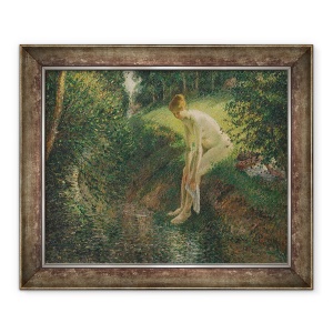 Tablou inramat - Camille Pissarro - Scaldarie in padure, 50 x 60 cm
