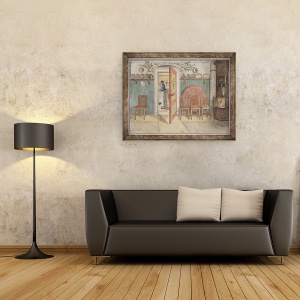 Tablou inramat - Carl Larsson - Vechea Anna, din seria O casa, 70 x 90 cm - Img 2