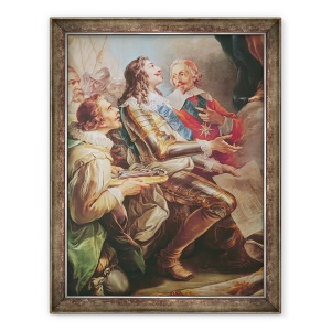 Tablou inramat - Carle van Loo - Ludovic al XIII-lea 1601-43, detaliu II, 70 x 90 cm