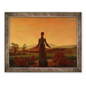 Tablou inramat - Caspar David Friedrich - Femeie inainte de rasaritul soarelui, 70 x 90 cm